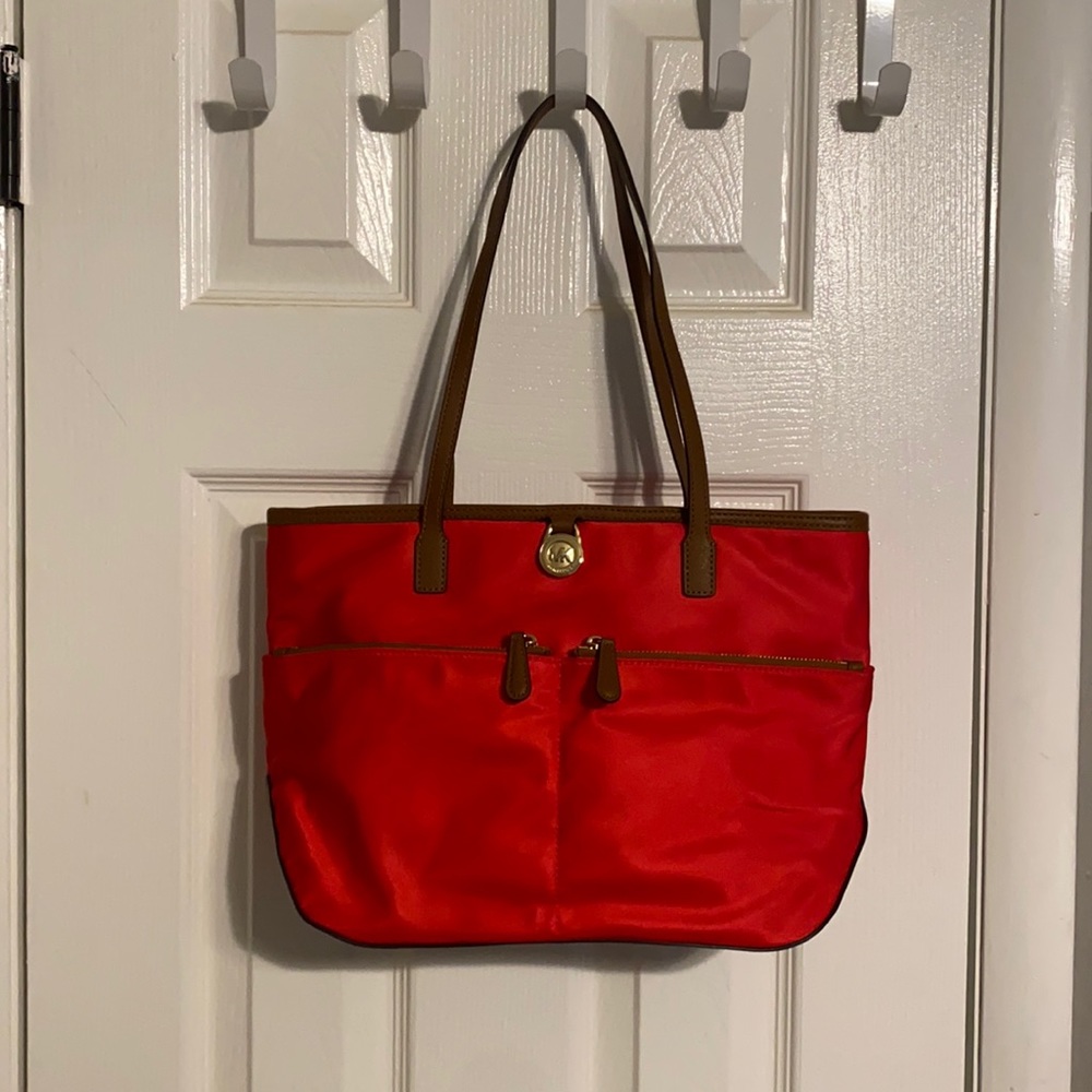 Michael Kors Kempton Red Tote Bag